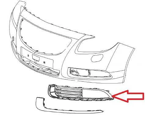 Kratka lewa świateł przeciwmgielnych Opel Insignia