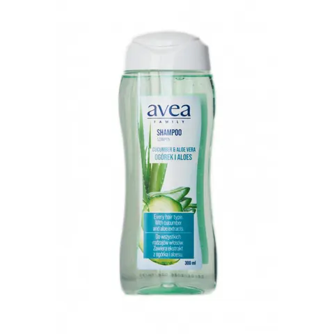 AVEA Szampon do włosów ALOES-OGÓREK, 300 ml