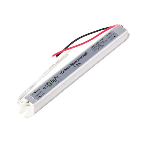 Zasilacz meblowy SLIM 18W 12V 1.5A IP20 192x18x18mm