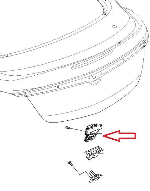 Zamek klapy bagażnika Opel Insignia