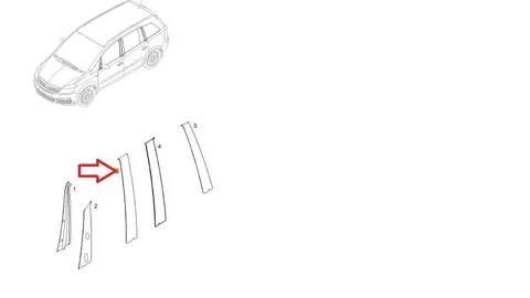 Naklejka ozdobna drzwi Opel Zafira B