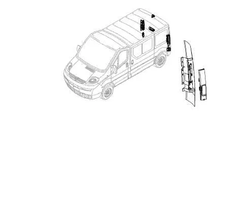 Lampa tylna prawa Opel Vivaro A