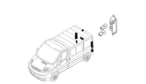 Lampa dolna tylna lewa Opel Vivaro A