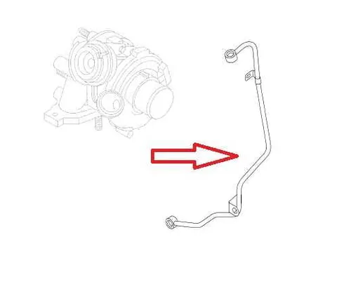 Rura olejowa turbosprężarki Opel vviaro a