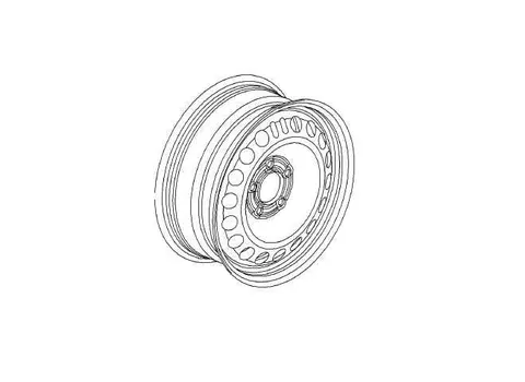Felga stalowa 17" Opel Astra J 3 drzwiowa