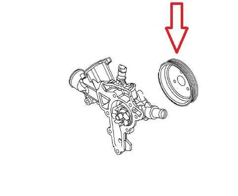 Koło pasowe pompy wody Opel