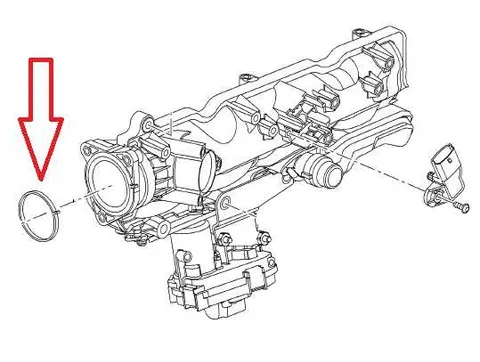 Uszczelka przepustnicy Astraj, Insignia A, Zafira C 2,0 diesel