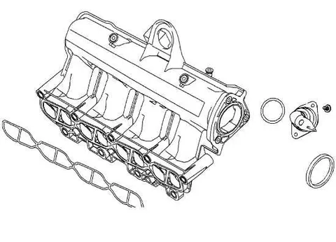 Kolektor ssący Opel 93190667
