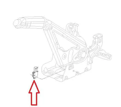 Przełącznik światła hamulca ręcznego Opel Astraj , Zafira C