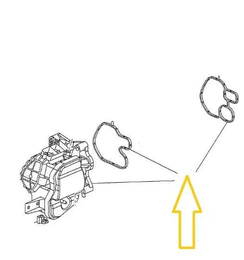 Obudowa egr Opel Insignia
