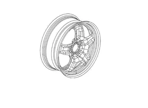 Felga strukturalna 17" Opel Astra J 3 drzwiowa