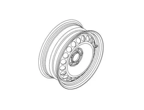 Felga stalowa 16" 5 śrub Opel Corsa D