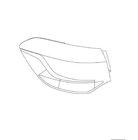 Lampa tylna prawa Opel Astra J