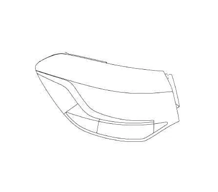 Lampa tylna lewa Opel Astra J kombi