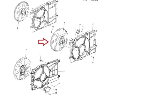Wentylator chłodnicy Opel Corsa E