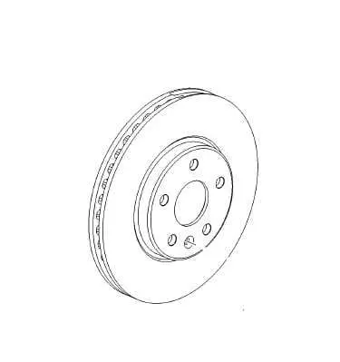 Tarcza hamulcowa przód opel Astra K 276mm