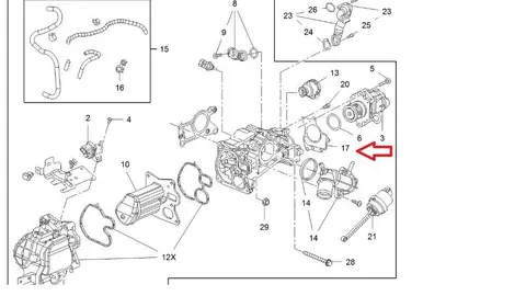 Uszczelka zaworu egr Opel Insignia 2,0 diesel