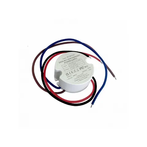 Zasilacz LED do puszki fi60 1,25A 15W 12V IP67 50x50x22