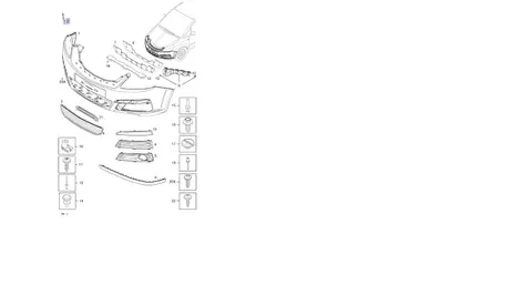 Zaślepka ucho holownicze Opel Zafira B przód