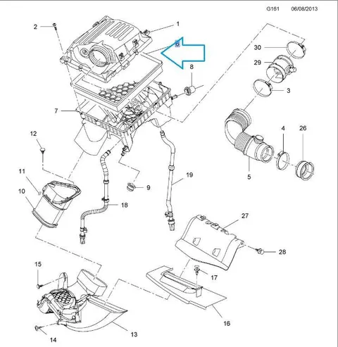 Filtr powietrza Opel Insignia A