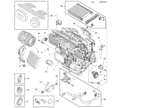 Filtr kabiny Opel Vivaro B