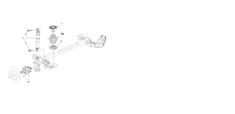 kpl. sprężyn tył opel meriva b