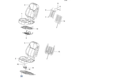 Mata grzewcza fotela kierowcy Opel Insignia A