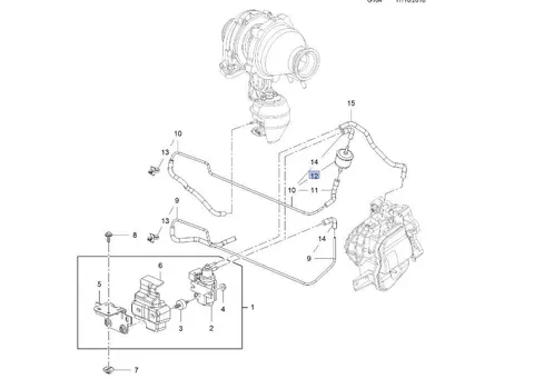 filtr podciśnienia turbosprężarki opel insignia 2,0 diesel