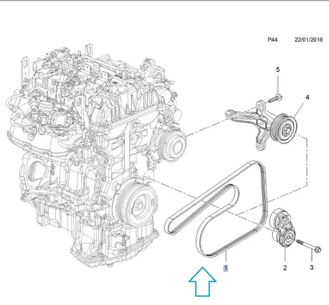 Pasek napędu Opel Adam 1.0