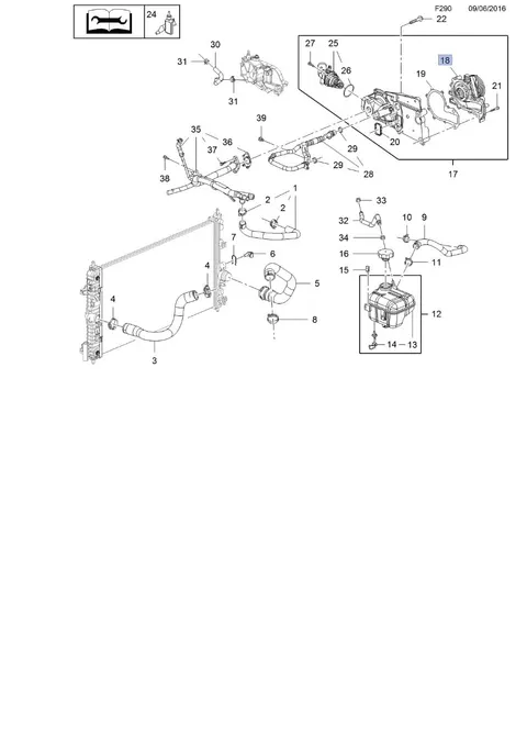 pompa wody opel b20dth