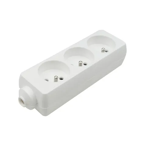 Listwa zasilająca 3 gniazda z/u BIAŁA