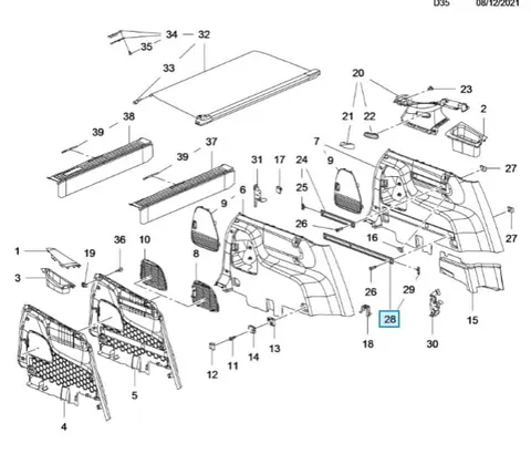 Dolna szyna FLEX Zafira C