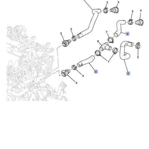 przewód nagrzewnicy chevrolet orlando