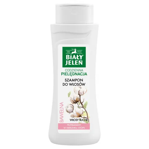 BIAŁY JELEŃ Szampon do włosów hipoalergiczny BAWEŁNA, 300 ml