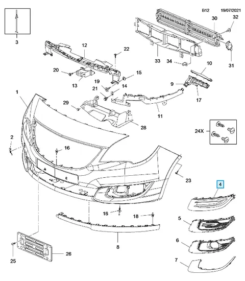 Kratka halogenu Meriva B