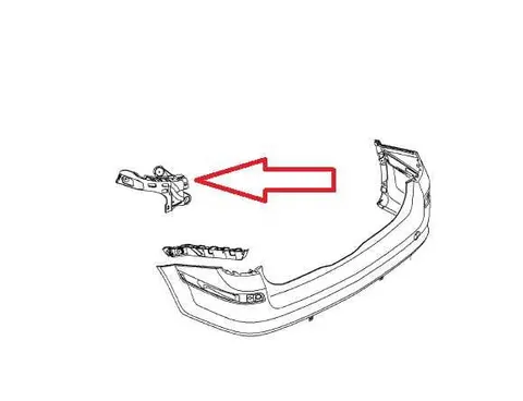 ślizg prawy zderzaka tylnego Opel Astra H kombi