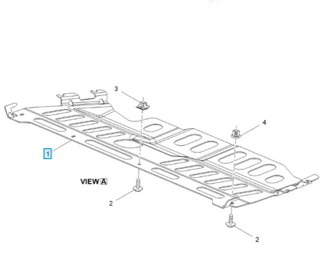 Osłona pod silnik Crossland X