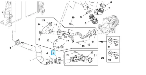 króciec przewodu wody opel mokka 1,6 diesel