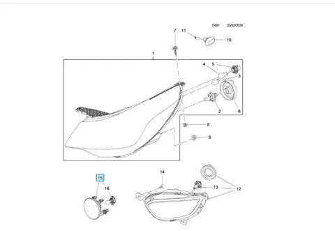 halogen przeciwmgielny opel karl rocks