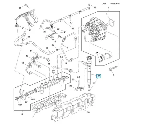 oryginalny wtryskiwacz paliwa opel 1,6 diesel