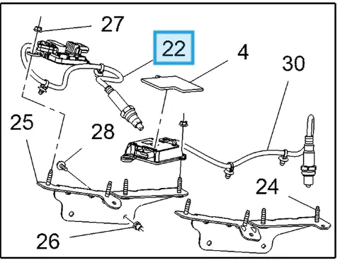 Sonda tlenku azotu NOX P1 Insignia B