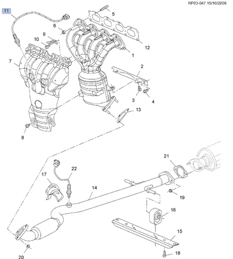 Sonda lambda poz.1 cruze