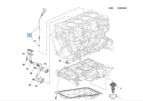 bagnet poziomu oleju opel insignia b silnik f20dvh, b20dvh, d20dvh