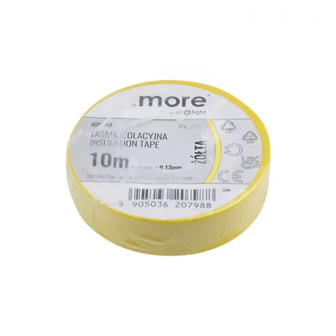 Taśma izolacyjna 15mm x 0,13mm ŻÓŁTA 10m 1szt.