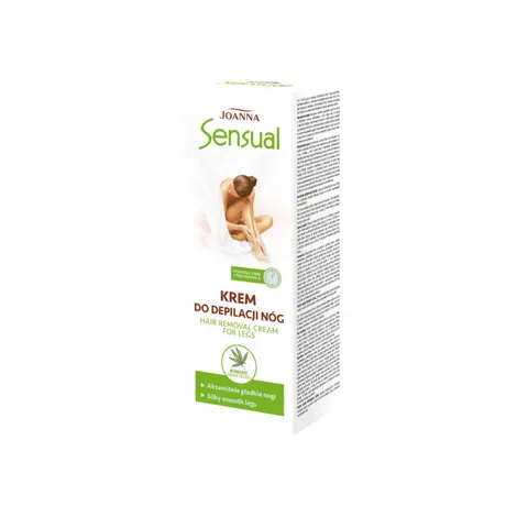 JOANNA SENSUAL Krem do depilacji nóg Z OLEJEM KONOPNYM, 100 g