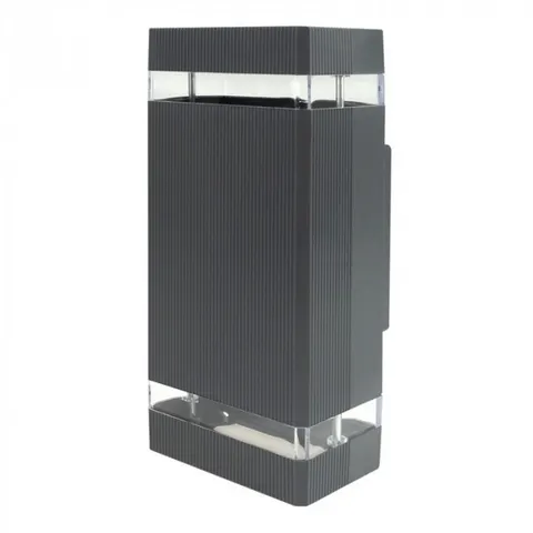 Oprawa elewacyjna plastik OE-6S 2xGU10 ANTRACYT