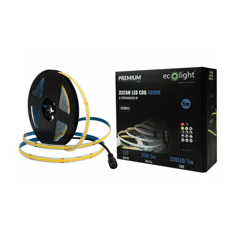 ZESTAW LED 320 COB 24V IP20 6000K /5m/