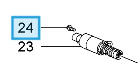 Paczka 10x Śrub położenia zaworu elektromagnetycznego