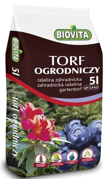 Torf ogrodniczy kwaśny 5L - Biovita