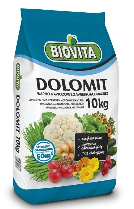 BIOVITA Nawóz wapniowo-magnezowy Dolomit 10kg
